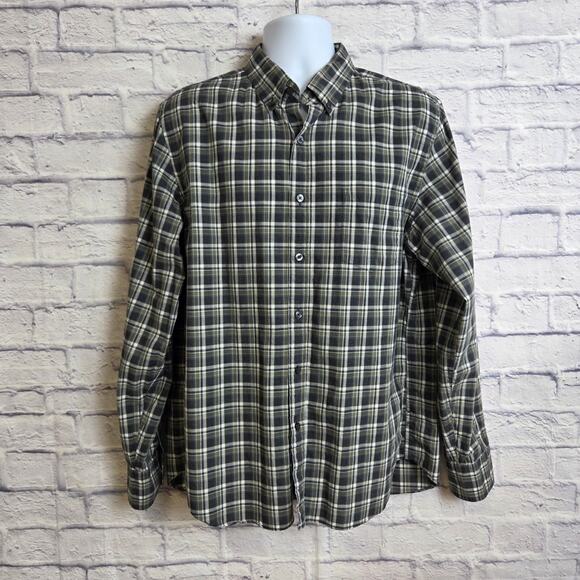 Tailored by J.Crew Shirt Mens Size Large Plaid Long Sleeve Button Down - Picture 1 of 9